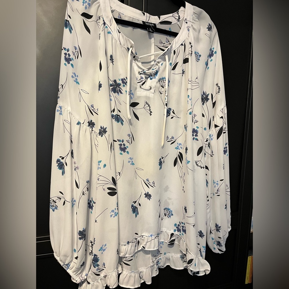 a.n.a ruffle blouse